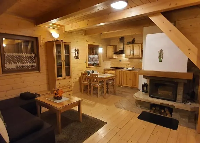 度假居 Gorski Promyk Z Kominkiem 维斯拉